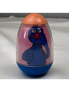 1982 Sesame Street Grover Weeble Toy Playskool Wobbly Figurine